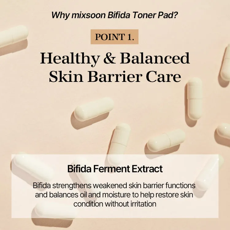 Mixsoon Bifida Toner Pad - 120 Sheets