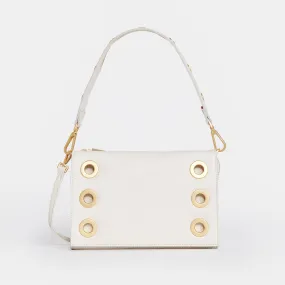 Montana Clutch | Calla Lily White/Brushed Gold | Sml