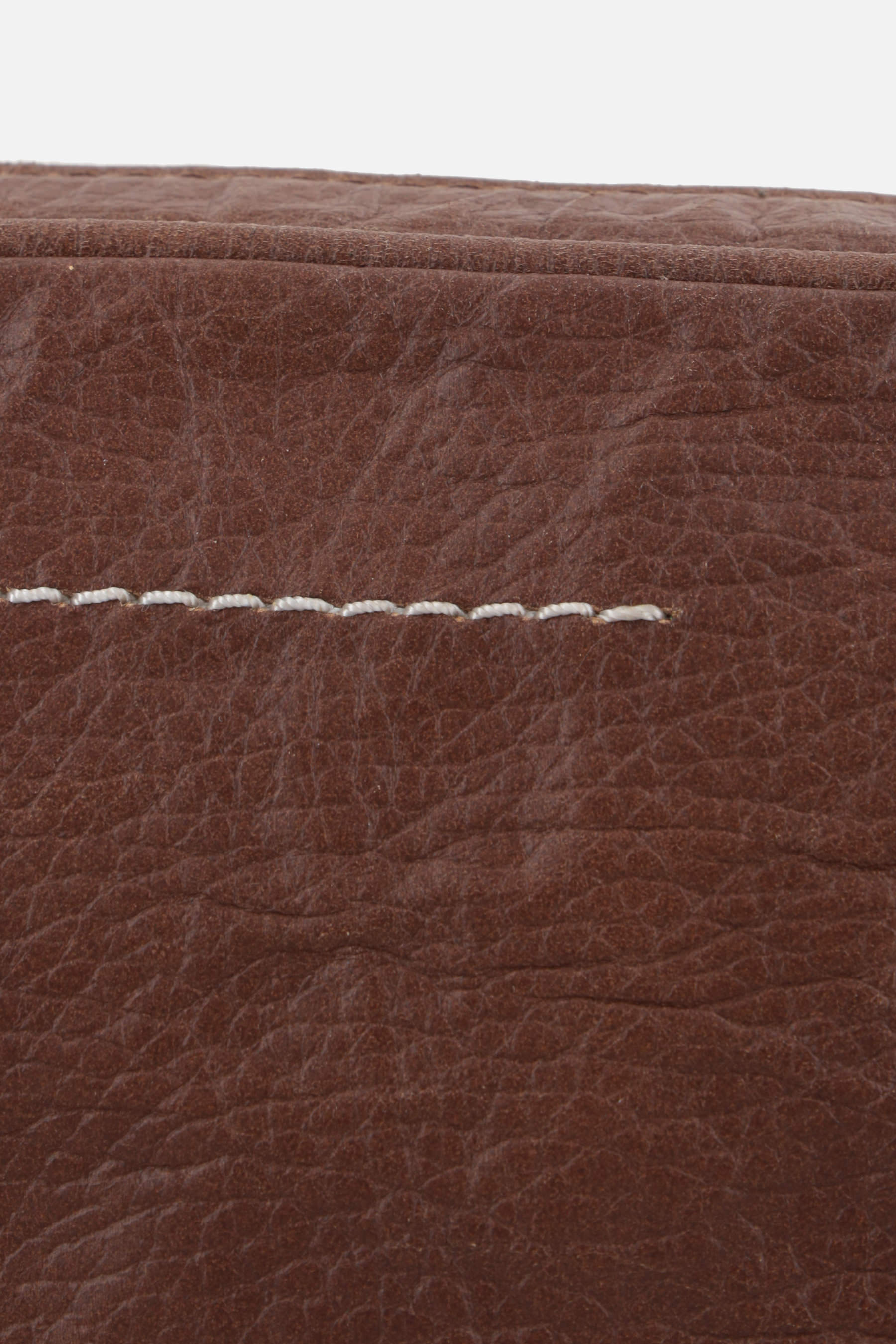 Numeric Signature vintage grainy leather clutch