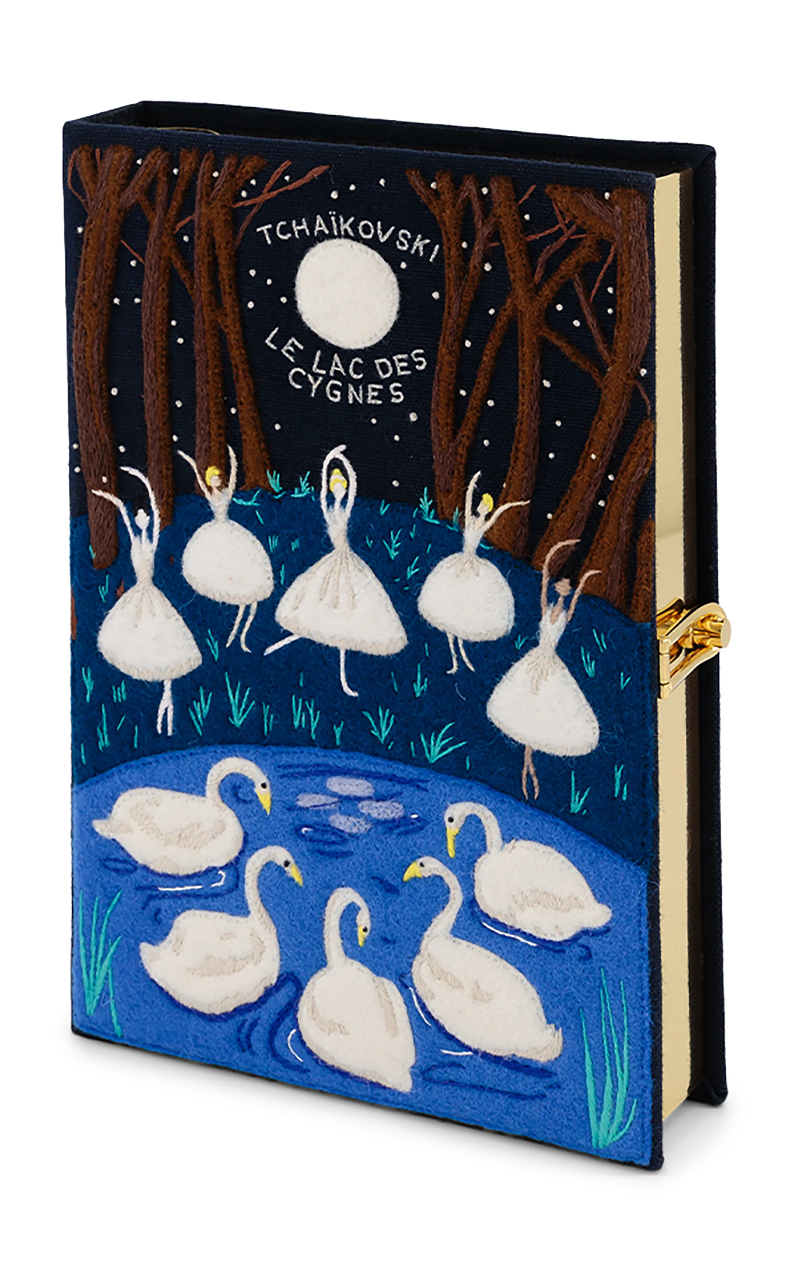 Olympia Le-Tan Le Lac Des Cignes Book Clutch