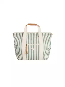 Rylee & Cru - Aqua Stripe Cooler Tote