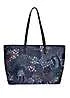 Sara Miller Midnight Leopard Large Tote Bag