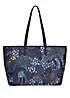 Sara Miller Midnight Leopard Large Tote Bag