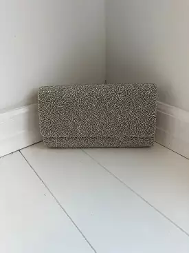 SILVER STRUCTURED CLUTCH