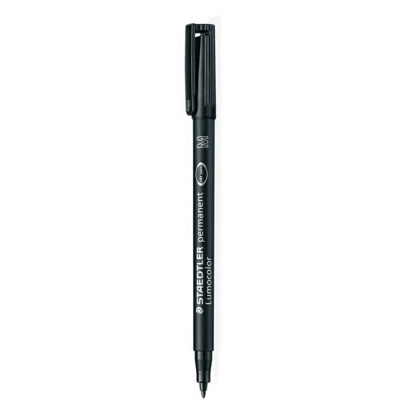 Staedtler 317 Lumocolor Permanent Marker 1.0mm Medium Black Box 10