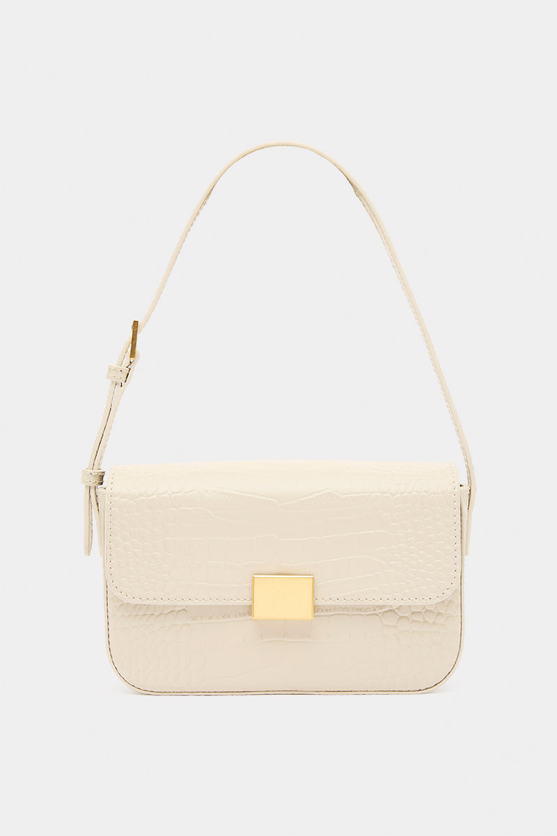 THE MINI SHOULDER BAG - CREAM