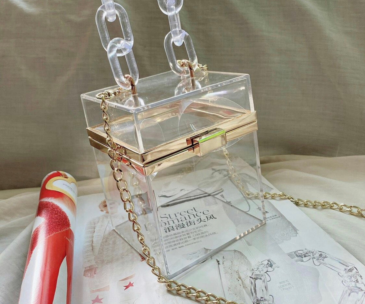 Transparent Square Clutch