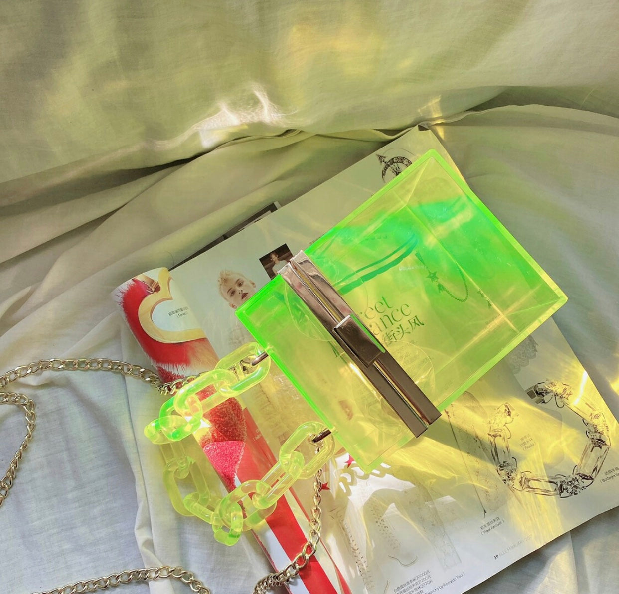 Transparent Square Clutch