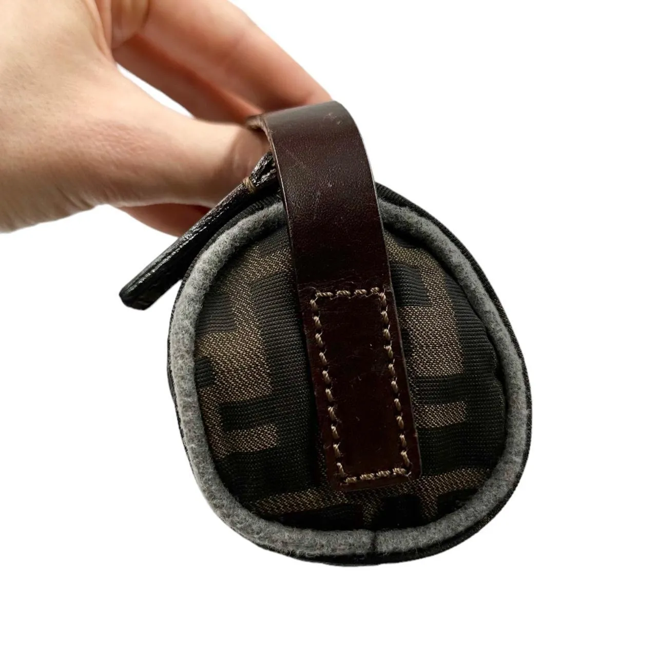 Vintage Fendi Monogram Mini Barrel Handbag