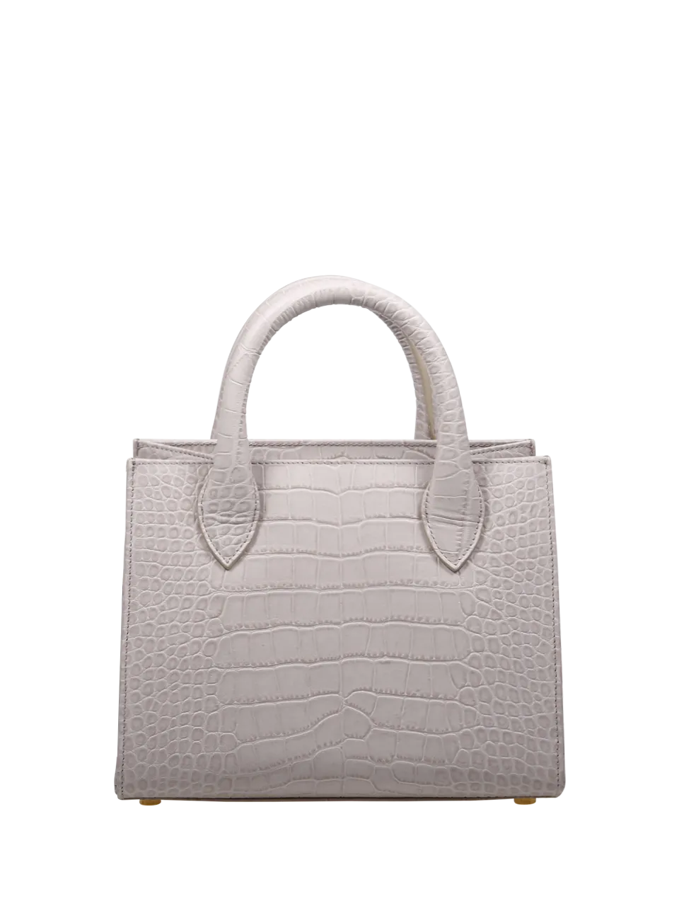 WOMAN AMATO DANIELE WHITE CALF LEATHER QUEEN TOTE MINI BAG