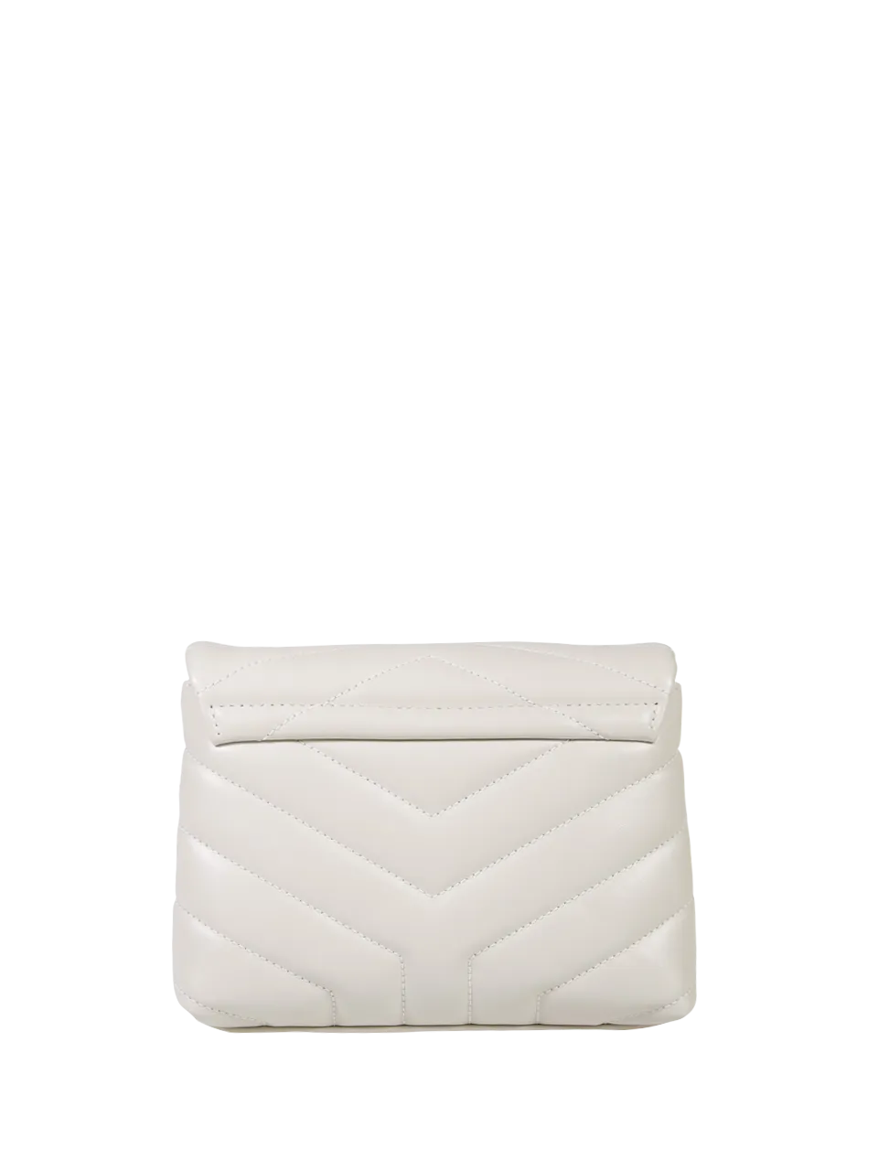 WOMAN SAINT LAURENT WHITE LEATHER MONOGRAM MINI BAG