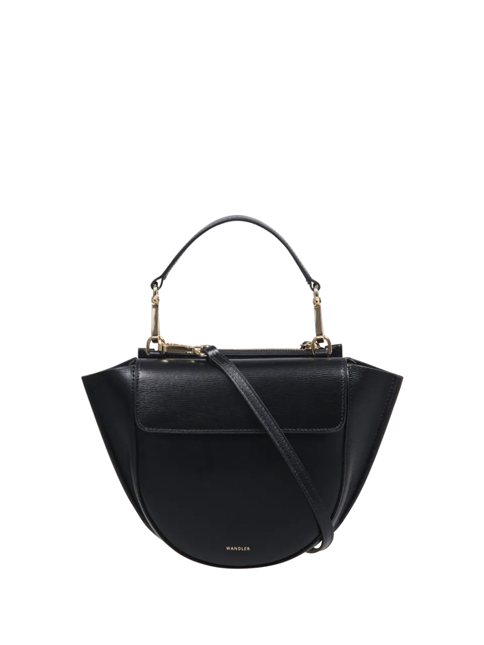 WOMAN WANDLER BLACK CALF LEATHER HORTENSIA MINI BAG