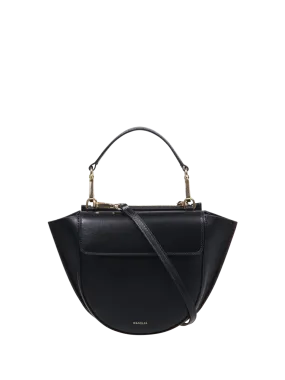 WOMAN WANDLER BLACK CALF LEATHER HORTENSIA MINI BAG