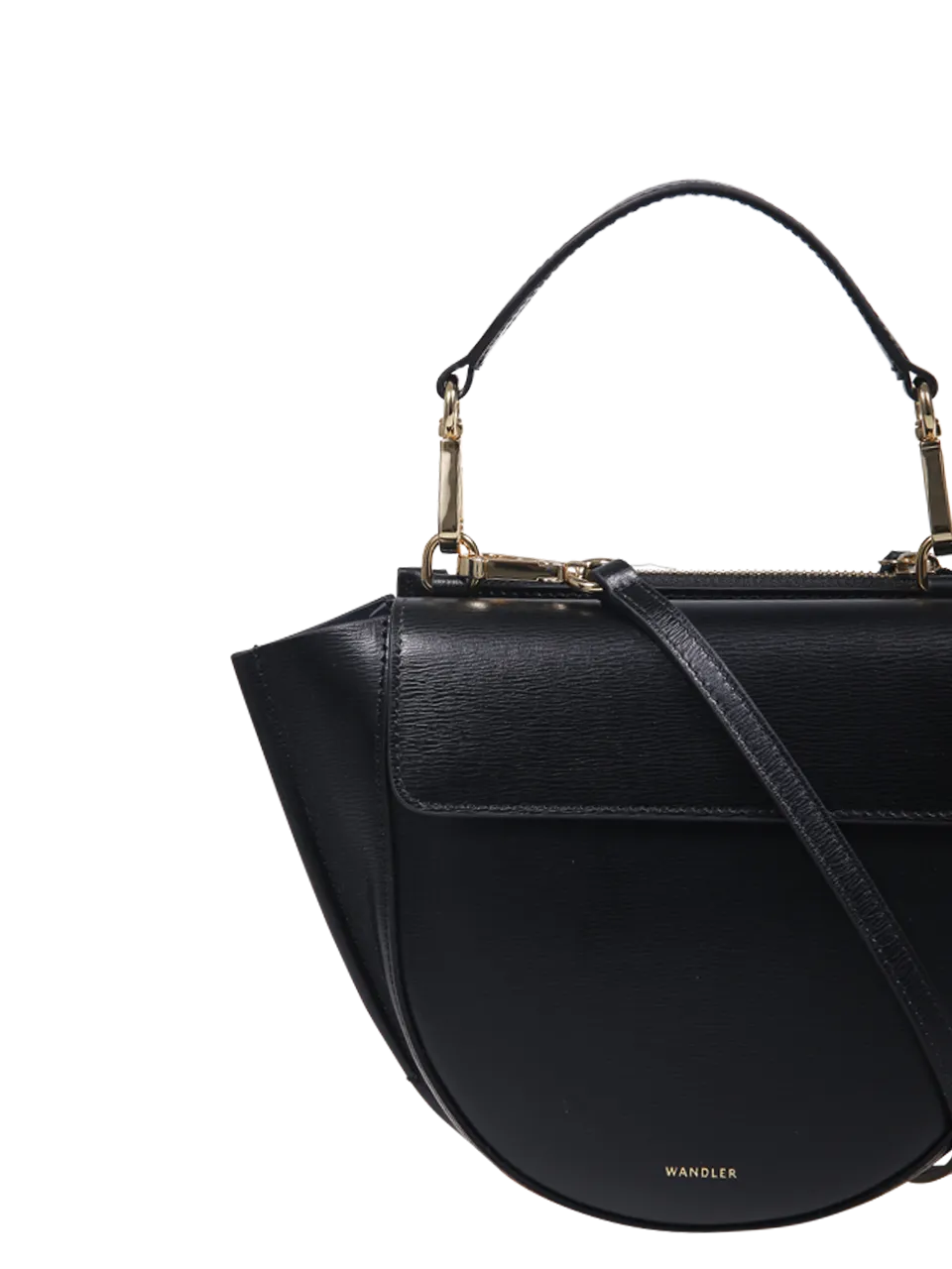 WOMAN WANDLER BLACK CALF LEATHER HORTENSIA MINI BAG