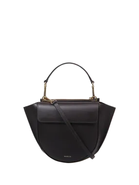 WOMAN WANDLER DARK BROWN CALF LEATHER HORTENSIA MINI BAG