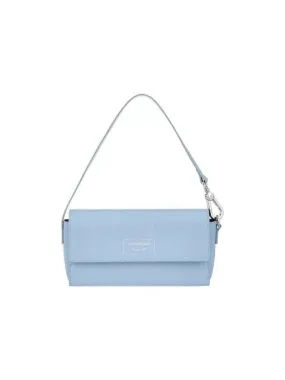 Women s Square Logo Flap Mini Bag Blue 271500