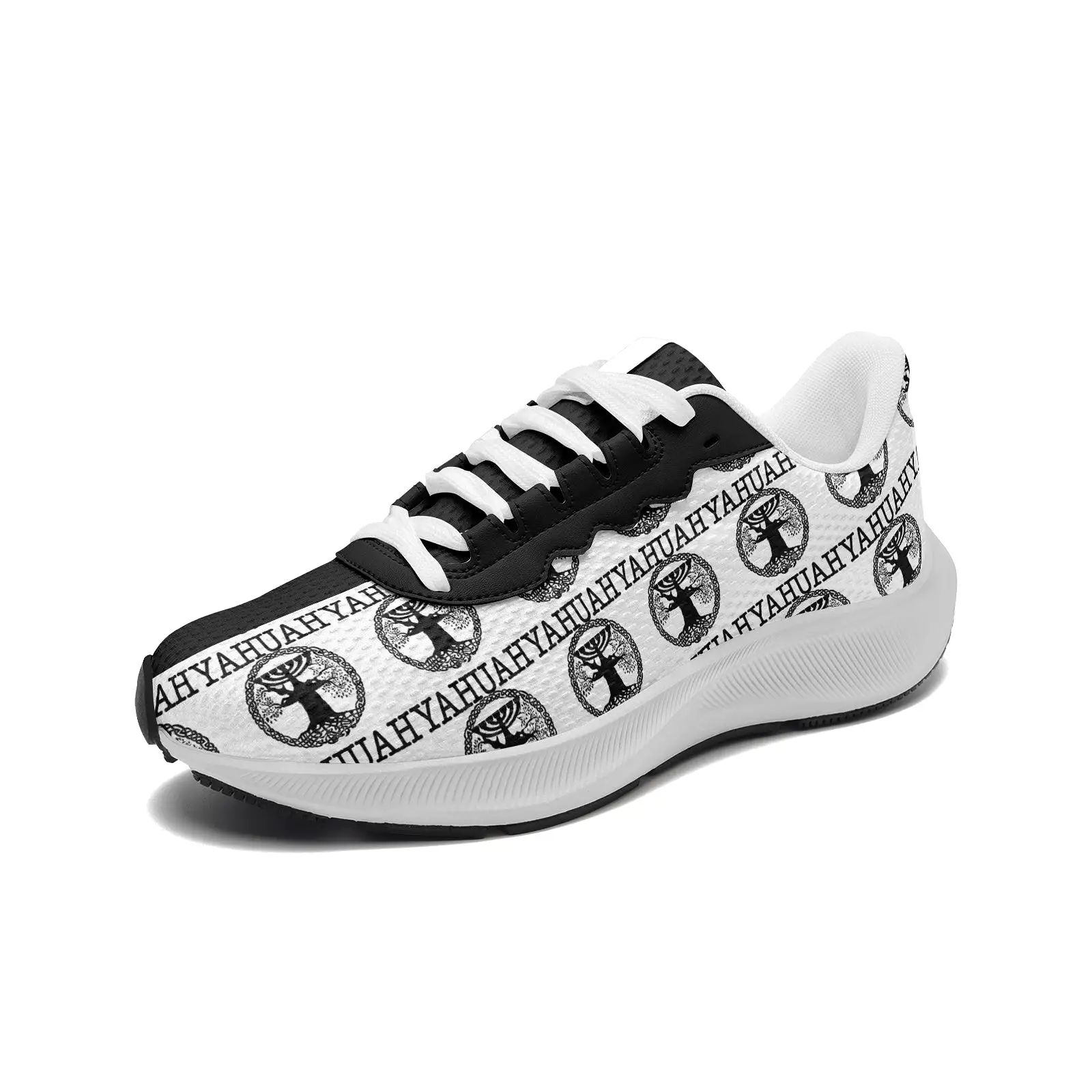 Yahuah-Tree of Life 02-06 Yin Yang Unisex Mesh Tech Performance Running Shoes